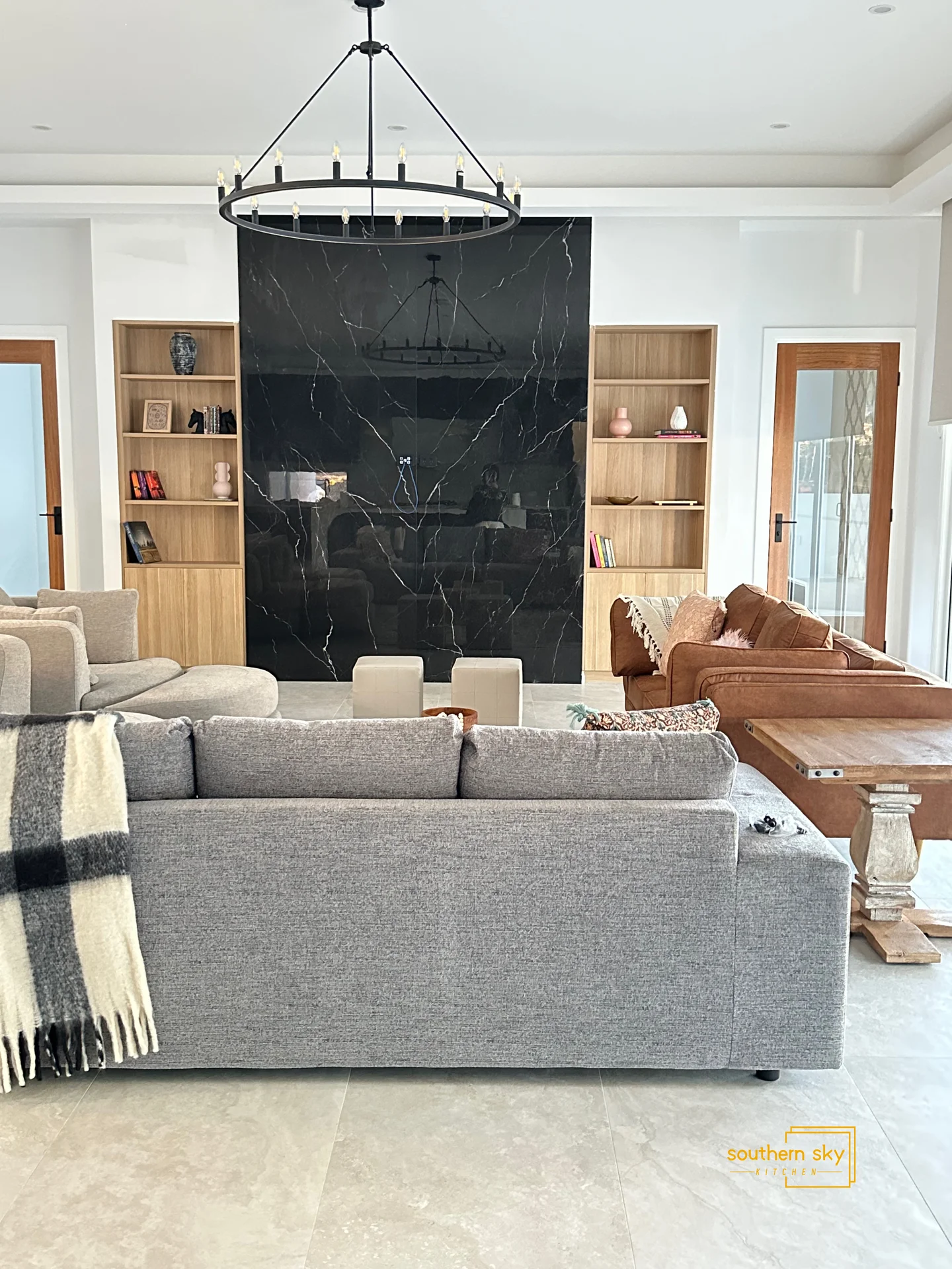 Luxurious living room featuring exceptional craftsmanship, sleek design, and sophisticated elegance for modern living.