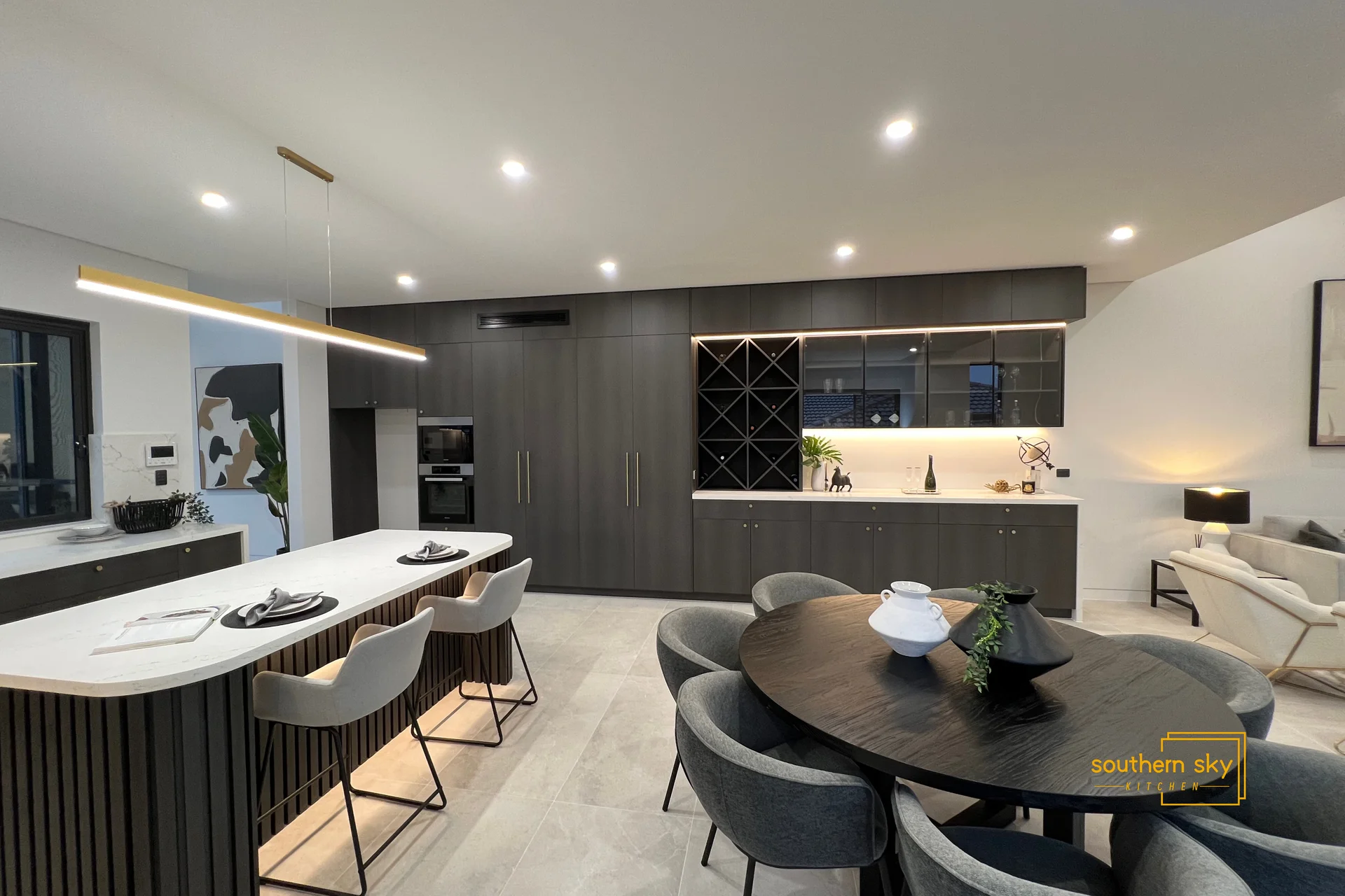 Sleek kitchen design with exquisite craftsmanship, modern elegance, and premium finishes for an unparalleled culinary experience.