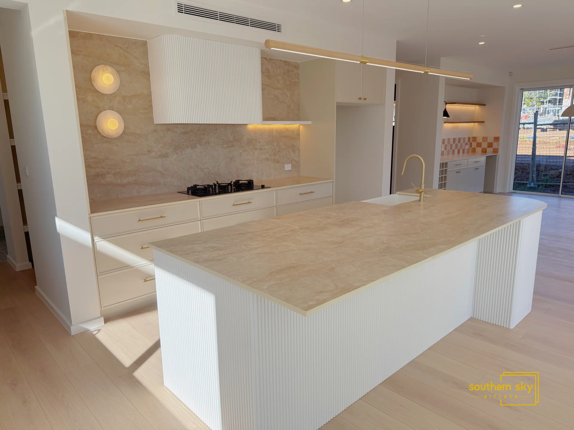 Luxurious kitchen with exquisite craftsmanship, sleek design, and premium materials. Elevate your home with modern elegance.